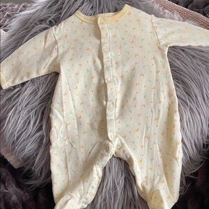 Bon Bebe Pastel Yellow Baby Footie